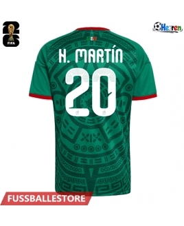 Günstige Mexiko Henry Martin #20 Heimtrikot WM 2026 Kurzarm